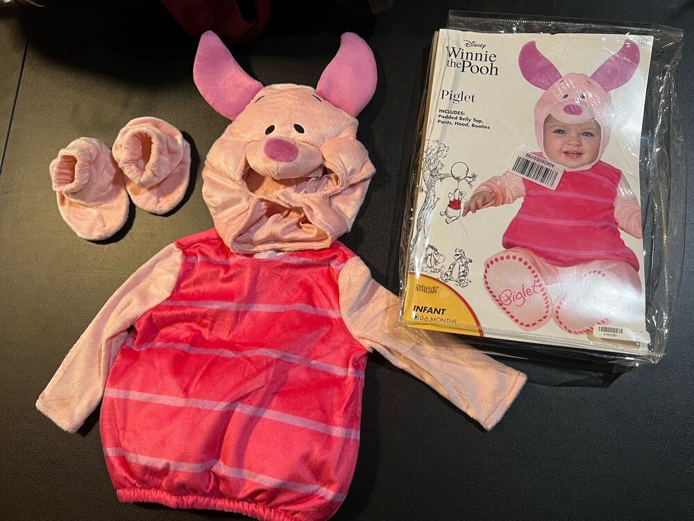 [01662345] Spirit Halloween Winnie the Pooh Baby Piglet Costume  0-6 M